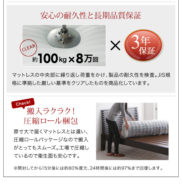コンセント付き収納ベッド Ever エヴァー