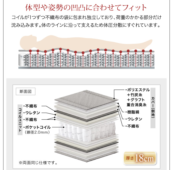 棚・コンセント付きフロアベッド SKY line スカイ・ライン