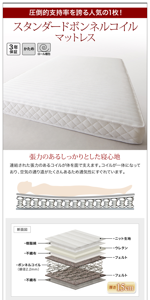 棚・コンセント付きデザインすのこベッド Haagen ハーゲン
