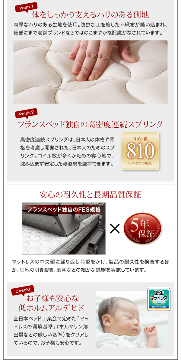 棚・コンセント付きフロアベッド W.coRe ダブルコア